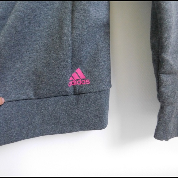 Adidas dark gray sweater - Picture 2 of 4